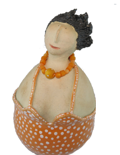Frau_Badekleid_gelb.fw